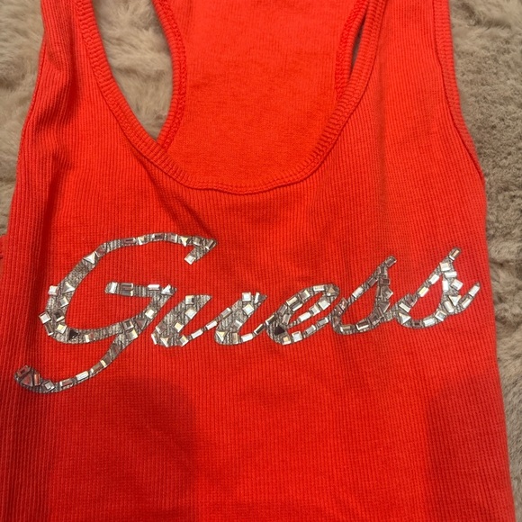 Guess Bright Red Sleeveless Top - Picture 2 of 4